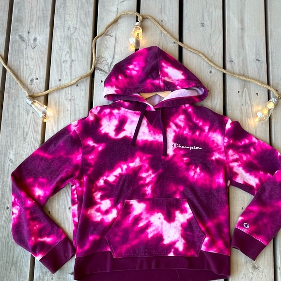 Girls Pink Champion Hoodie 🩷🤍 - Picture 1 of 4